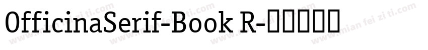 OfficinaSerif-Book R字体转换